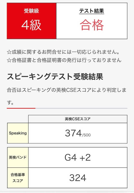 英検スピーキングテスト合格