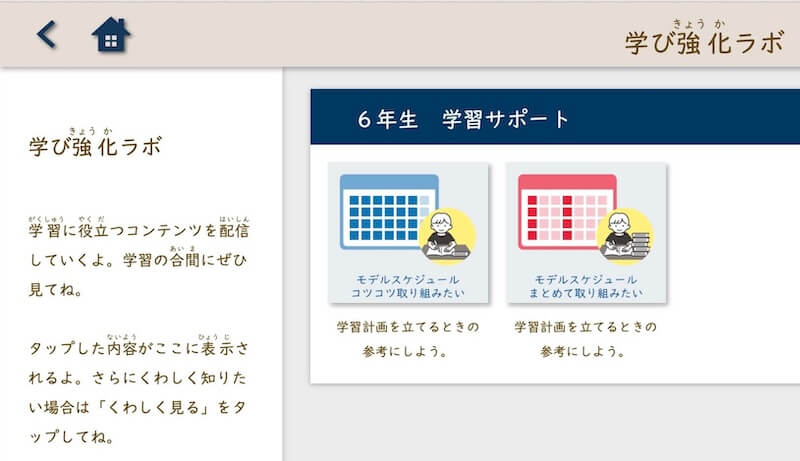 モデルスケジュール