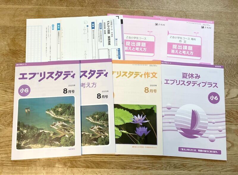 Z会 エブリスタディ未記入 小2 2023年4月〜2024年3月 1年分 Z会小学生8月号(総復習号)をレビュー|1学期のおさらい&思考力
