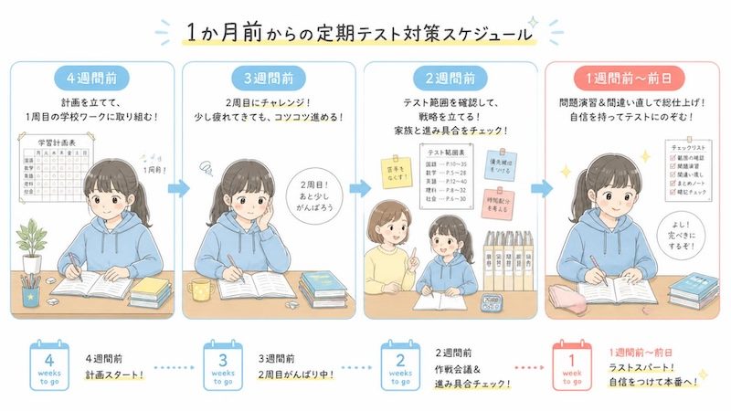 1か月前スケジュール